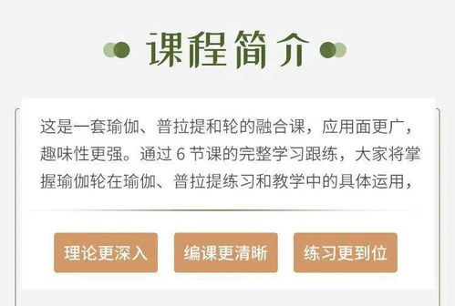 輪瑜伽6大主題課程體系 團課與私教精品模板助力身心平衡